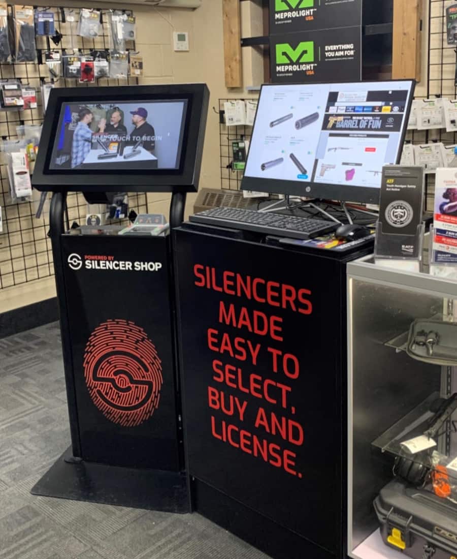 kiosk for silencer registration